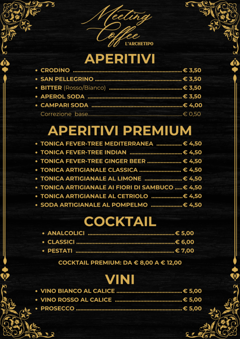 Meeting Coffee - L'Archetipo - Bar gelateria, cocktail, gastronomia, pasticceria, prodotti artigianali