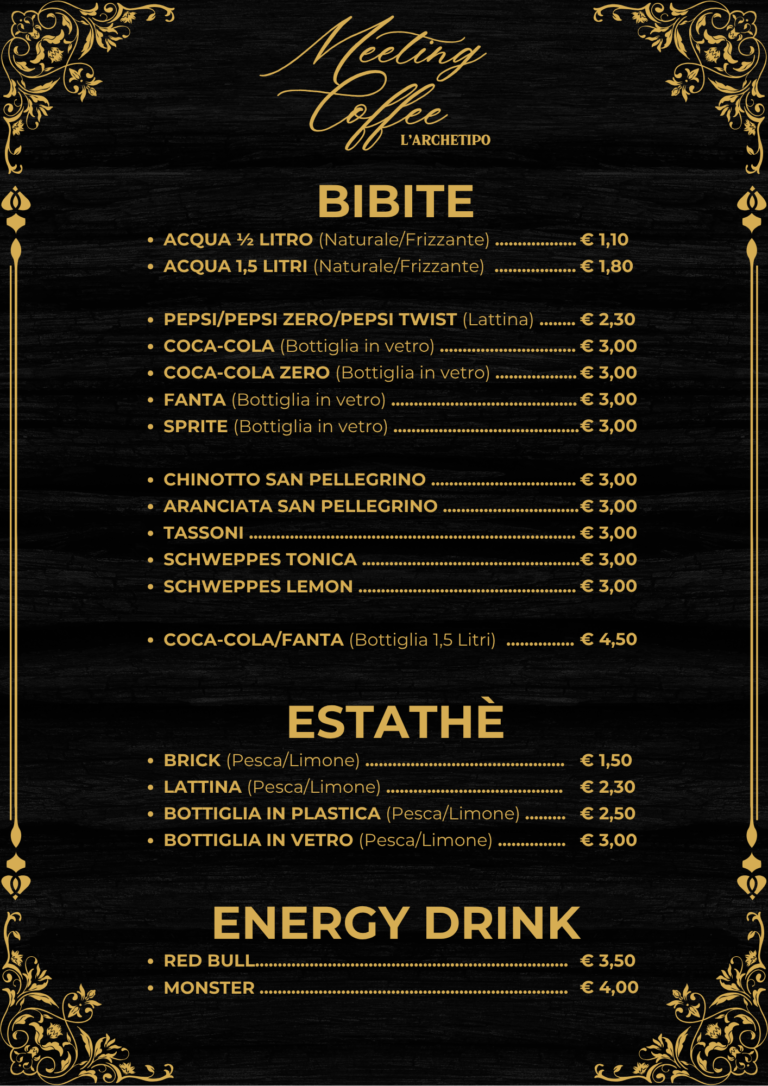 Meeting Coffee - L'Archetipo - Bar gelateria, cocktail, gastronomia, pasticceria, prodotti artigianali