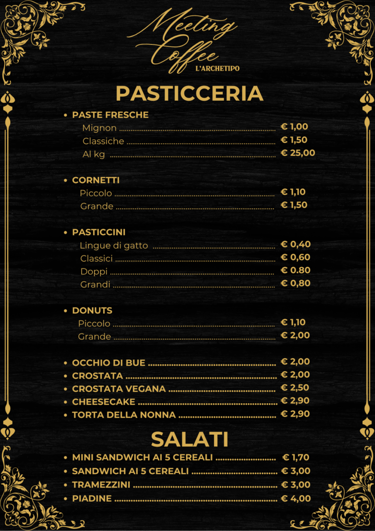 Meeting Coffee - L'Archetipo - Bar gelateria, cocktail, gastronomia, pasticceria, prodotti artigianali